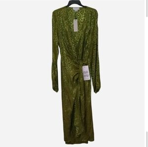 Never Fully Dressed Green Jacquard Harmony Dress